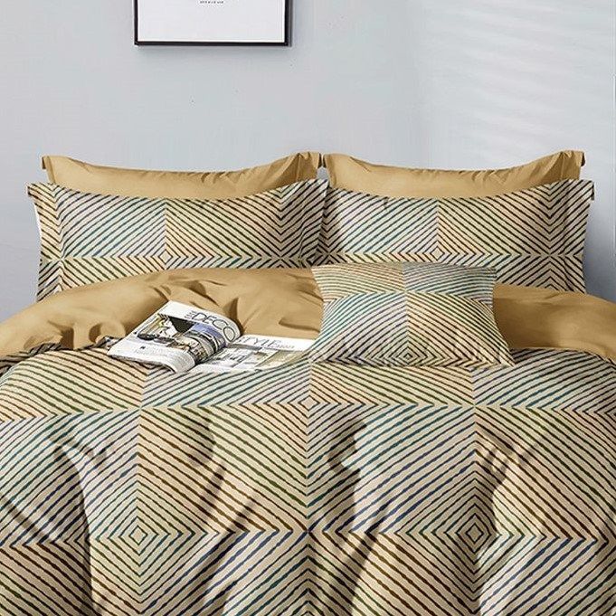 Комплект постельного белья, 1.5-спальное, поплин