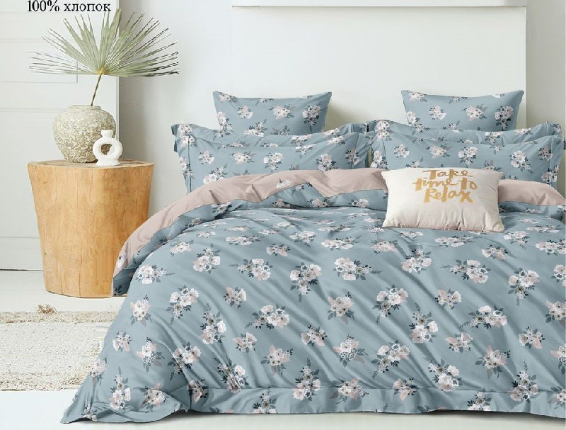 Комплект постельного белья, 1.5-спальное, поплин