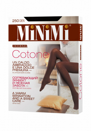Колготки женские Cotone 250 Maxi nero