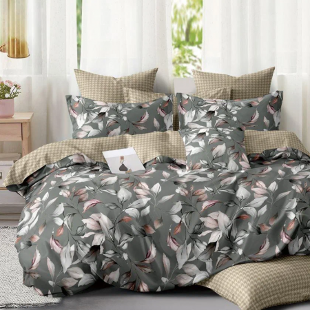 Комплект постельного белья, 1.5-спальное, поплин